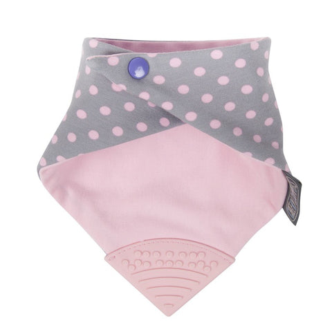 Cheeky Chompers Neckerchew Polka Dot Pink