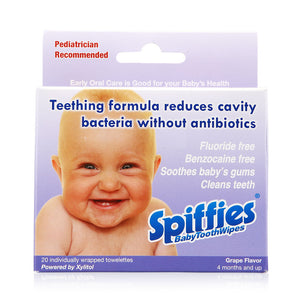 Spiffies Baby Toothwipes Grape Flavor 20pcs