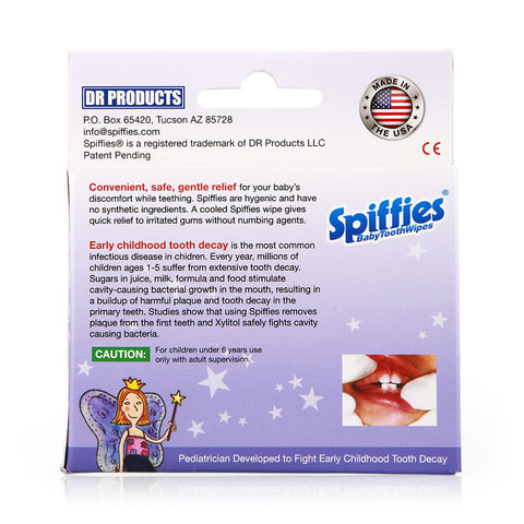 Spiffies Baby Toothwipes Grape Flavor 20pcs