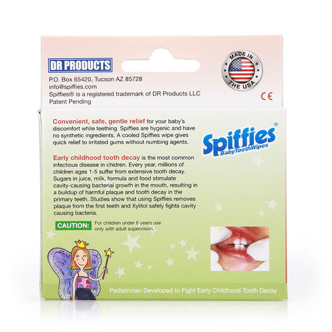 Spiffies Baby Toothwipes Apple Flavor 20pcs