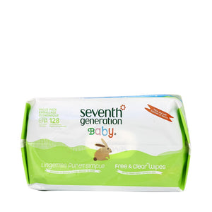 Seventh Generation Free & Clear Baby Wipes Refill 128sheets