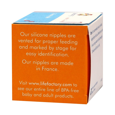 Lifefactory Silicone Nipples Stage 1 2s