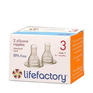Lifefactory Silicone Nipples Stage 3 2s
