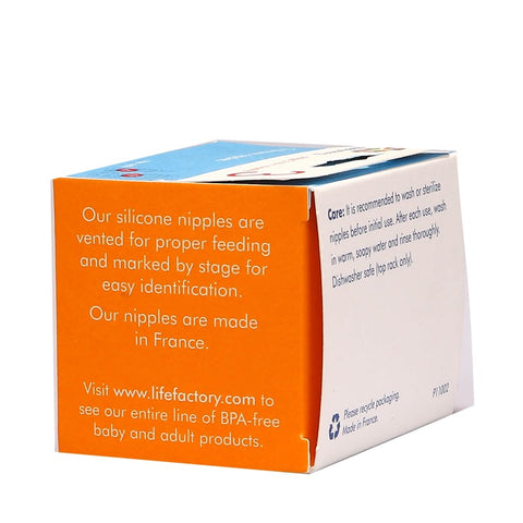 Lifefactory Silicone Nipples Stage 3 2s