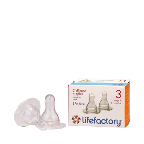 Lifefactory Silicone Nipples Stage 3 2s