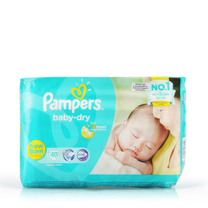 Pampers Baby Dry Diapers NB (up to 5kg) 40pcs