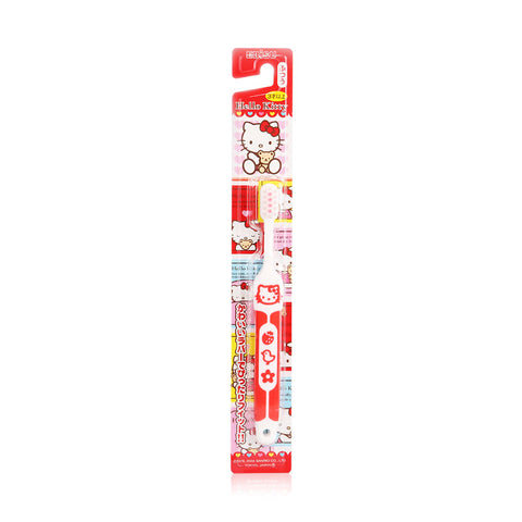 Hello Kitty Rubber Handle Toothbrush Red Age Over 3yrs 1pcs