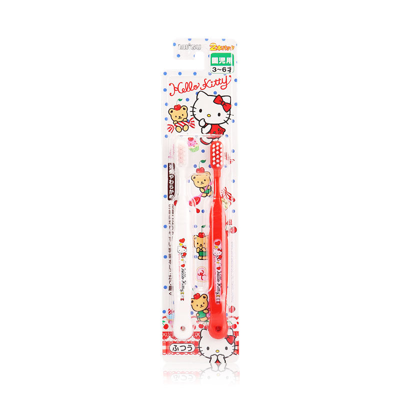 Hello Kitty Toothbrush White & Red Age 3-6yrs 2pcs