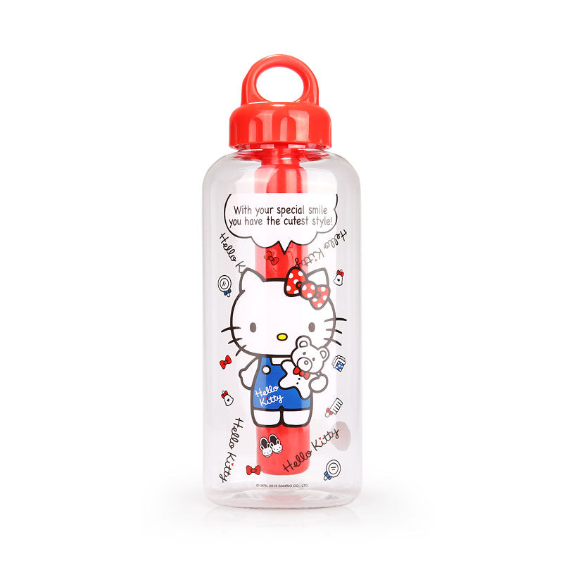 Hello Kitty Ice Tube Water Bottle Red 580ml 1pcs