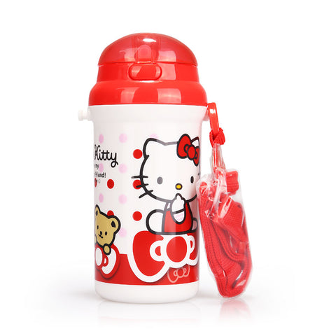 Hello Kitty Straw Hopper Water Bottle 500ml 1pcs