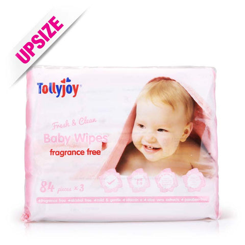 Tollyjoy Fresh and Clean Baby Wipes 3x84sheets