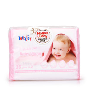 Tollyjoy Fresh and Clean Baby Wipes 2x30sheets