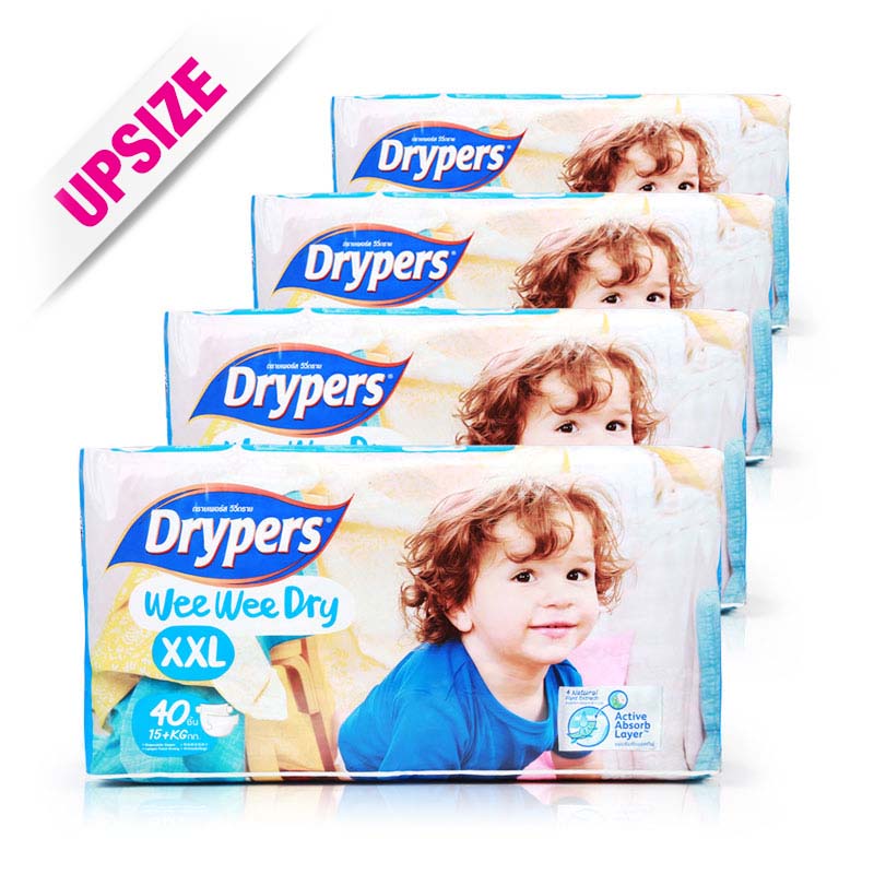 Drypers Wee Wee Dry XXL 40pcsx4pcs