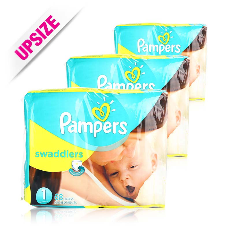 Pampers Swaddlers Diapers NB Size 1 (case) 68x3pcs