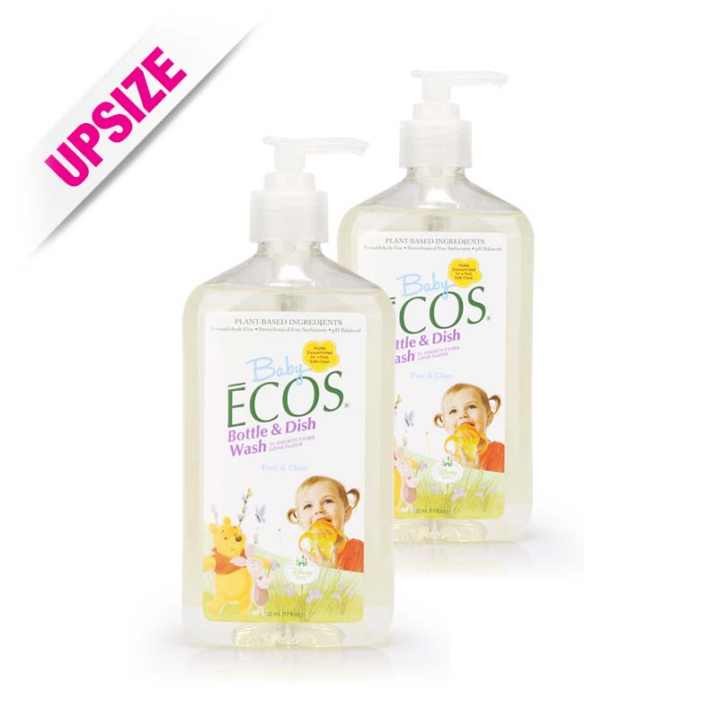 Baby Ecoss Disney Bottle & Dish Wash Free & Clear 502ml x 2