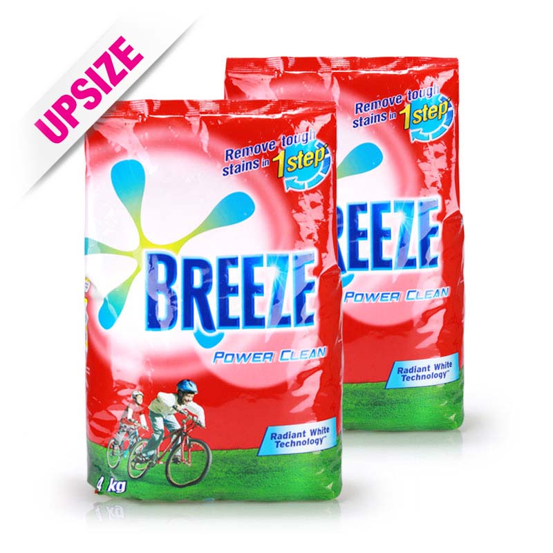 Breeze Powder Power Clean 4kgx2pcs