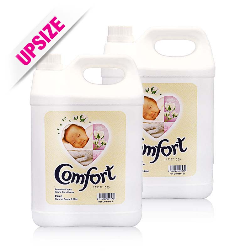 Comfort Fabric Softner Pure White 5ltr x 2