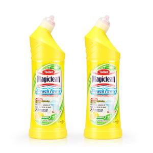 Magiclean Bleach Power Toilet Bowl Cleaner Lemon 500mlx2pcs