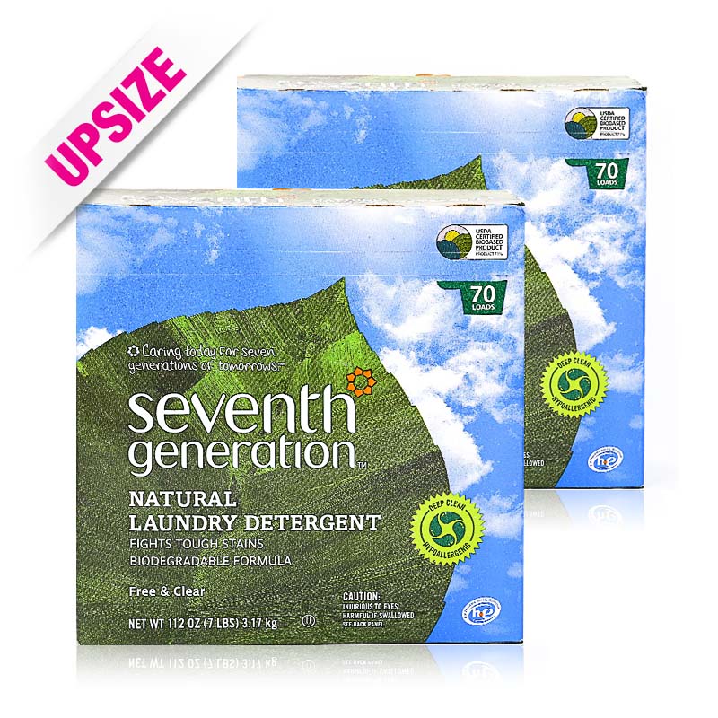 Seventh Generation Laundry Powder - Free And Clear 112oz x2pcs