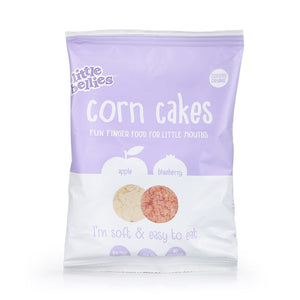 Little Bellies Organic Corn Cakes - Apple & BlueBerry 30g