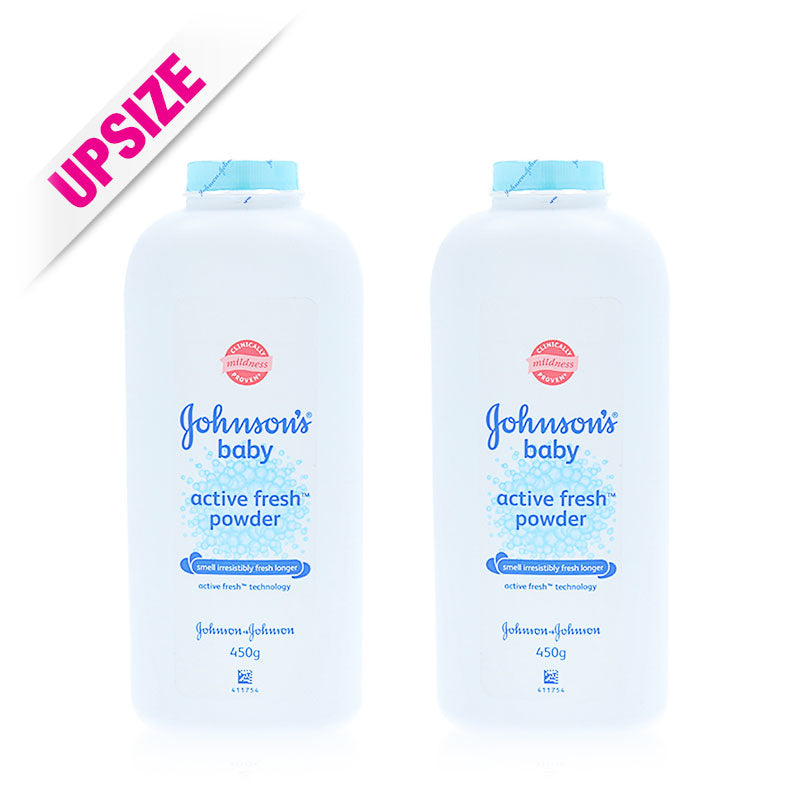 Johnson's Baby Active Fresh Powder 450gX2