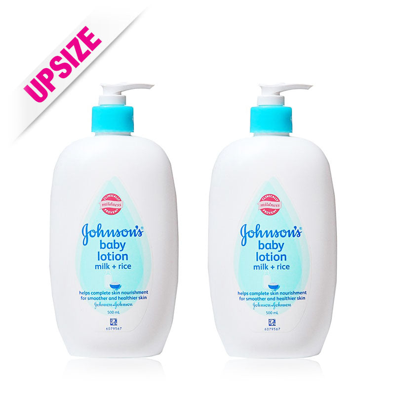 Johnson's Baby Milk+Rice Lotion 500mlX2