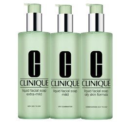 Clinique 3 Steps system for Oily / Oily Combination Skin Set: dramatically moisturizing Gel 4.2 oz / 125 ml + Clarifying Lotion 3 13.5 oz / 400 ml + Liquid Facial Soap Oily Skinild 6.7 oz / 200 ml