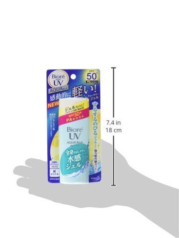 ビオレ さらさらUV アクアリッチウォータリージェル SPF50+/PA++++ 90ml