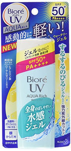 ビオレ さらさらUV アクアリッチウォータリージェル SPF50+/PA++++ 90ml