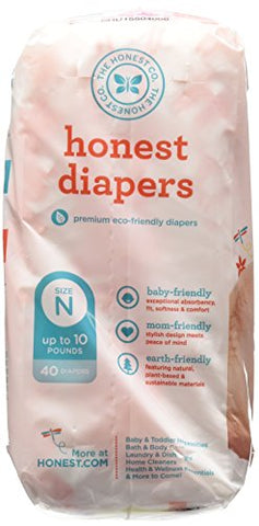 The Honest Company Size Newborn N Diapers Giraffe One Package of Honest Diapers