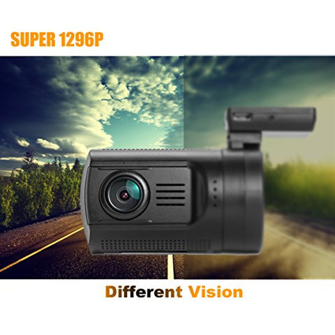 Dashboard Camera, SplashETech Mini 0806 Dash Cam *World's Smallest Dash Camera W/ Screen* Amba A7LA50 + OV4689, HDR, Full HD 1296P, Car Recorder, Dvr Car Camera with GPS Logger + MLC TF Card