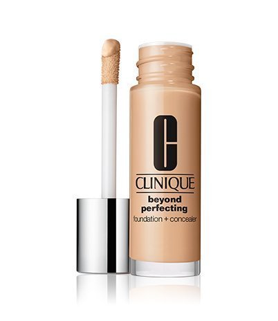 Clinique Beyond Perfecting Foundation + Concealer Makeup, 6 Ivory (VF-N), Travel Size .17oz/5ml