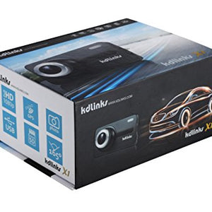 KDLINKS X1 Full-HD 1920*1080 165 Wide Angle Car Dashboard Camcorder with GPS, G-Sensor & WDR Superior Night Mode