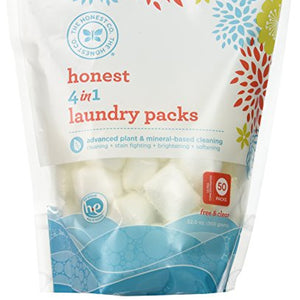 The Honest Company Laundry Pods, 4-in-1 - Unscented - 50 ct